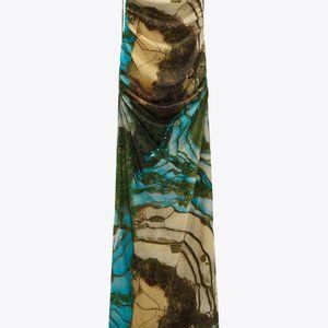 Printed Tulle Dress Zara with tags